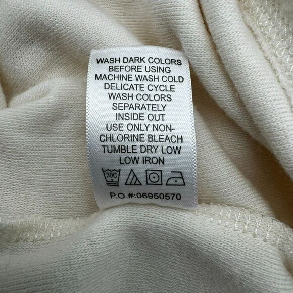 Woman Within 2X 26/28 SOFT Ivory Cream Fleece Tunic Sweater Sweatshirt Pullover - Picture 8 of 8